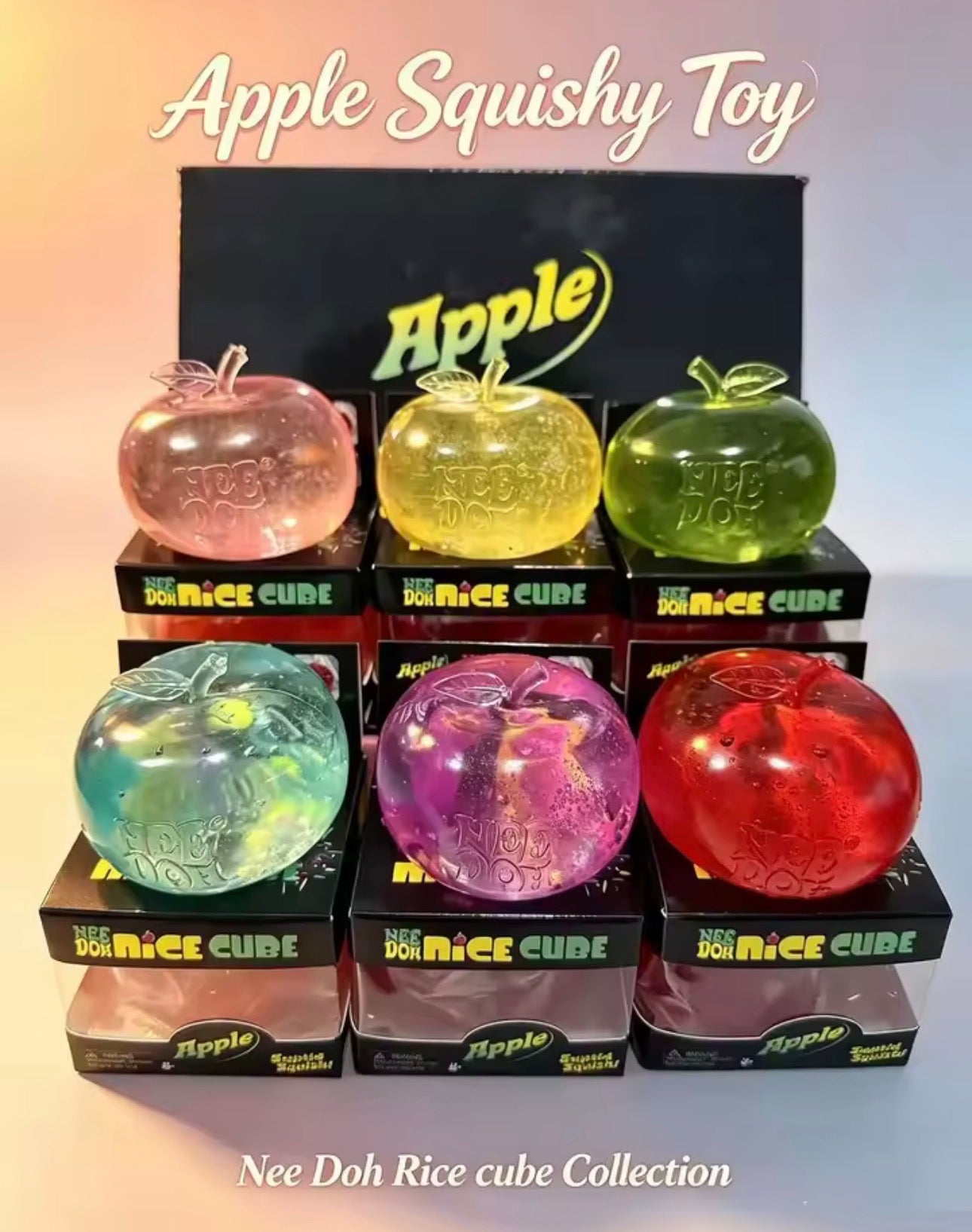 Jumbo Apple Stress Relief Squishy Toy