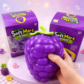 Jumbo Grape Squishy Stress Relief Toy – Scented Slow Rising Sensory Squeeze Toy
