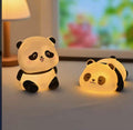 Cute Panda LED Night Light – Soft Silicone Rechargeable Bedside Lamp for Kids